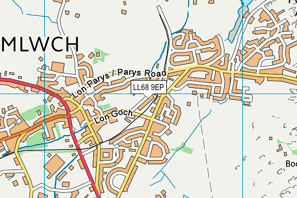 LL68 9EP map - OS VectorMap District (Ordnance Survey)