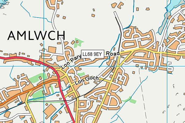 LL68 9EY map - OS VectorMap District (Ordnance Survey)