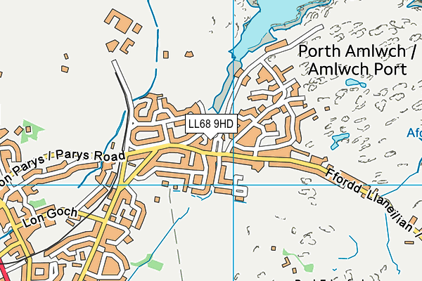 LL68 9HD map - OS VectorMap District (Ordnance Survey)