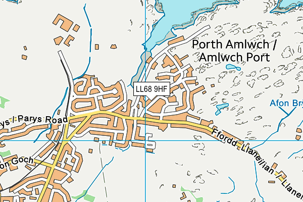 LL68 9HF map - OS VectorMap District (Ordnance Survey)