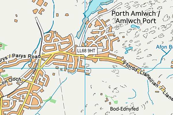 LL68 9HT map - OS VectorMap District (Ordnance Survey)