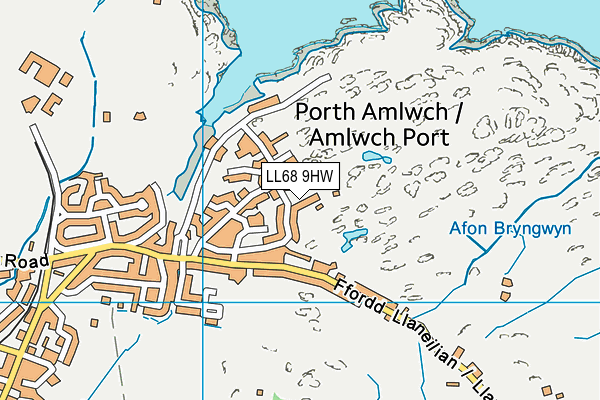 Map of ANGLESEY MARINE SERVICES LIMITED at district scale