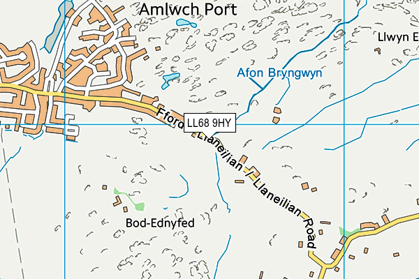 LL68 9HY map - OS VectorMap District (Ordnance Survey)