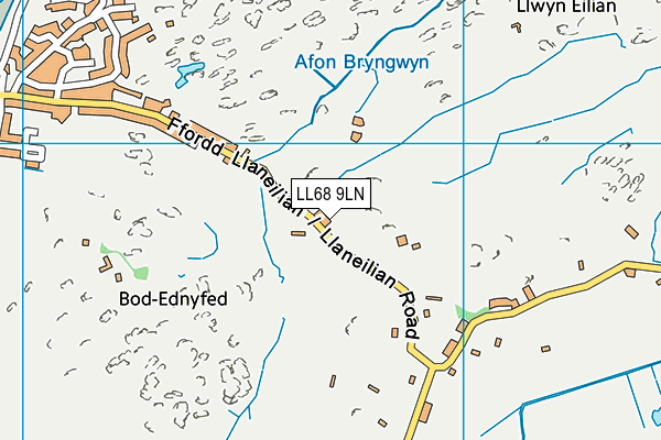 LL68 9LN map - OS VectorMap District (Ordnance Survey)