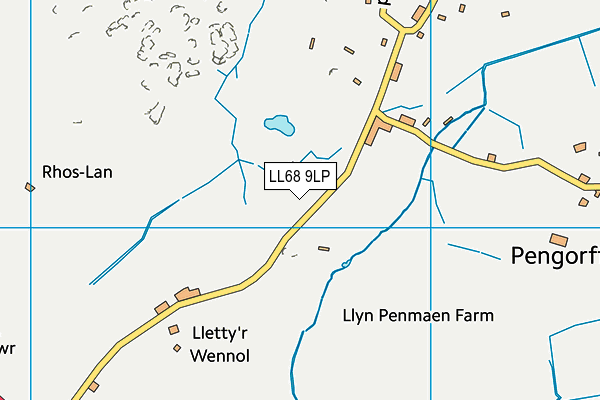 LL68 9LP map - OS VectorMap District (Ordnance Survey)