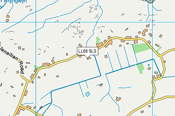 LL68 9LS map - OS VectorMap District (Ordnance Survey)