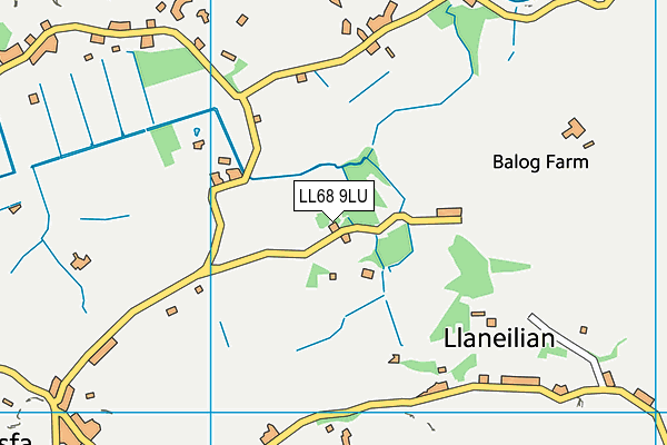 LL68 9LU map - OS VectorMap District (Ordnance Survey)