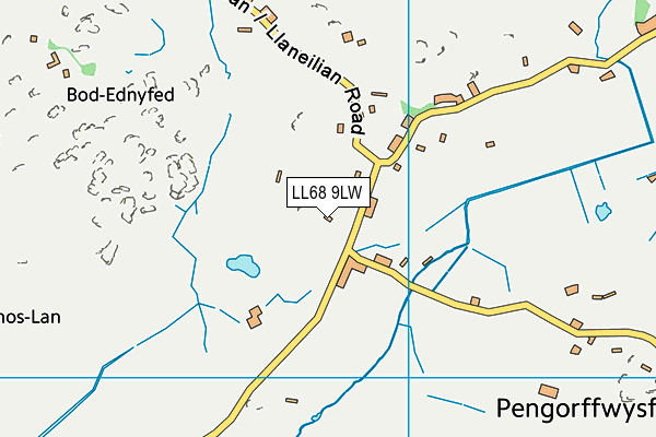 LL68 9LW map - OS VectorMap District (Ordnance Survey)