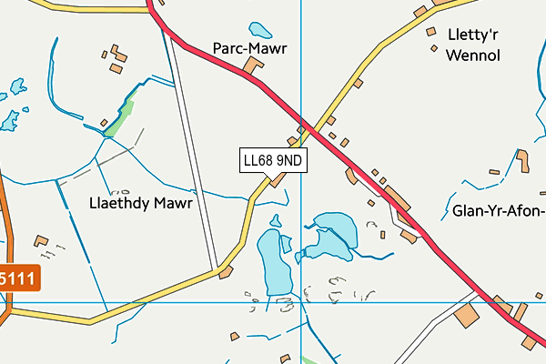 LL68 9ND map - OS VectorMap District (Ordnance Survey)