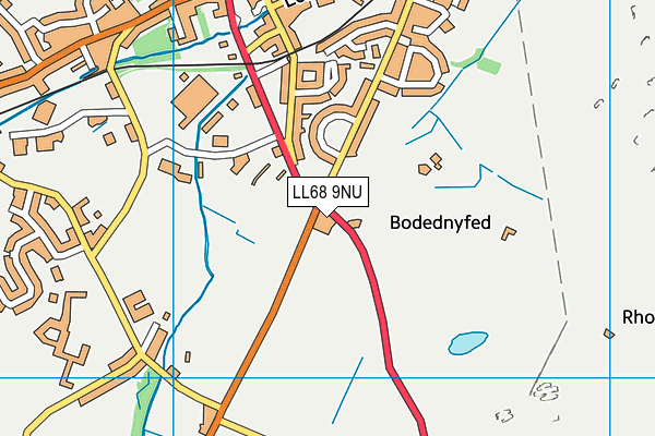 LL68 9NU map - OS VectorMap District (Ordnance Survey)