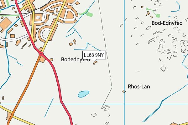 LL68 9NY map - OS VectorMap District (Ordnance Survey)