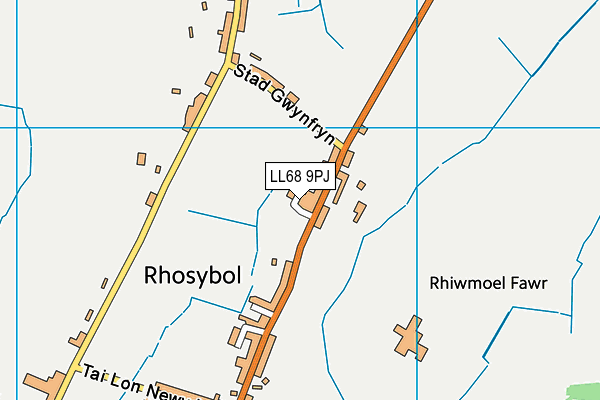 LL68 9PJ map - OS VectorMap District (Ordnance Survey)