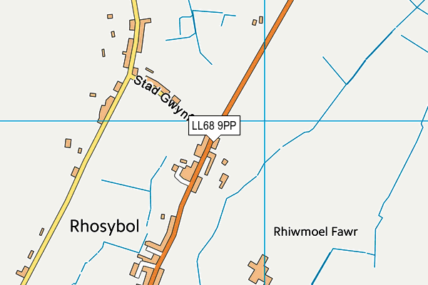 Ysgol Gynradd Rhosybol map (LL68 9PP) - OS VectorMap District (Ordnance Survey)