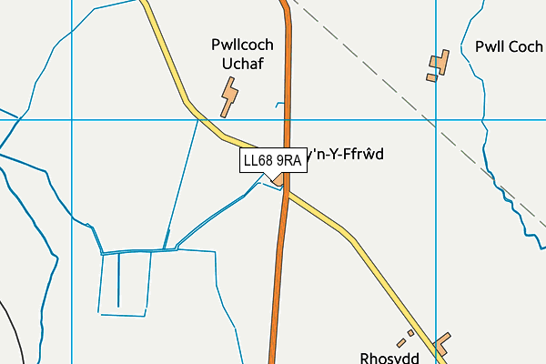 LL68 9RA map - OS VectorMap District (Ordnance Survey)