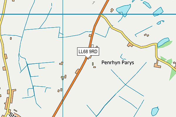 LL68 9RD map - OS VectorMap District (Ordnance Survey)