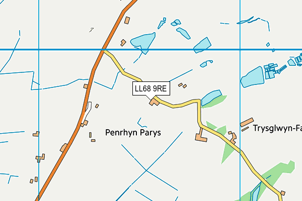 LL68 9RE map - OS VectorMap District (Ordnance Survey)