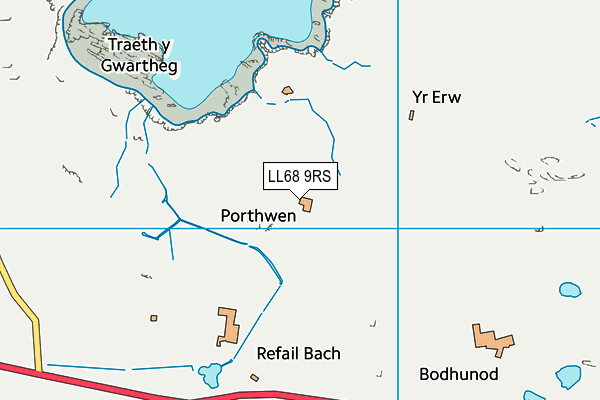 LL68 9RS map - OS VectorMap District (Ordnance Survey)