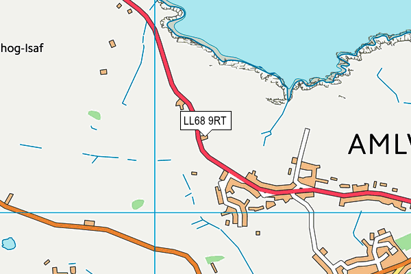 LL68 9RT map - OS VectorMap District (Ordnance Survey)