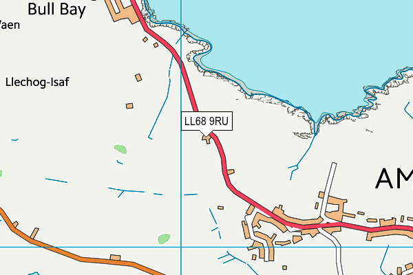 LL68 9RU map - OS VectorMap District (Ordnance Survey)