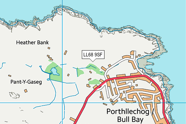 LL68 9SF map - OS VectorMap District (Ordnance Survey)