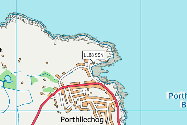 LL68 9SN map - OS VectorMap District (Ordnance Survey)