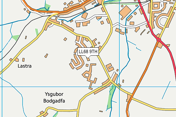 Ysgol Syr Thomas Jones map (LL68 9TH) - OS VectorMap District (Ordnance Survey)