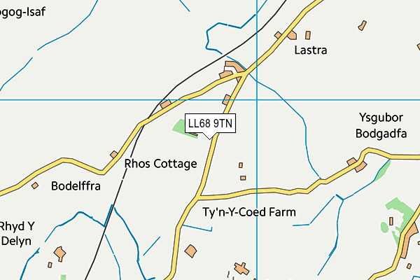 LL68 9TN map - OS VectorMap District (Ordnance Survey)