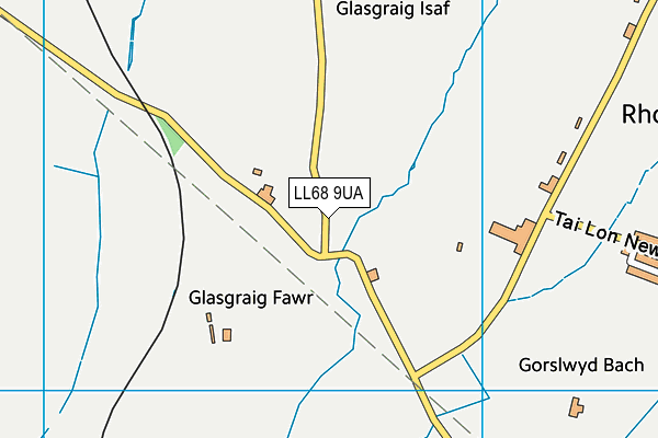 LL68 9UA map - OS VectorMap District (Ordnance Survey)