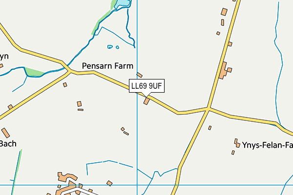 LL69 9UF map - OS VectorMap District (Ordnance Survey)