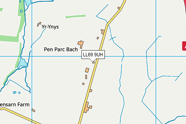 LL69 9UH map - OS VectorMap District (Ordnance Survey)