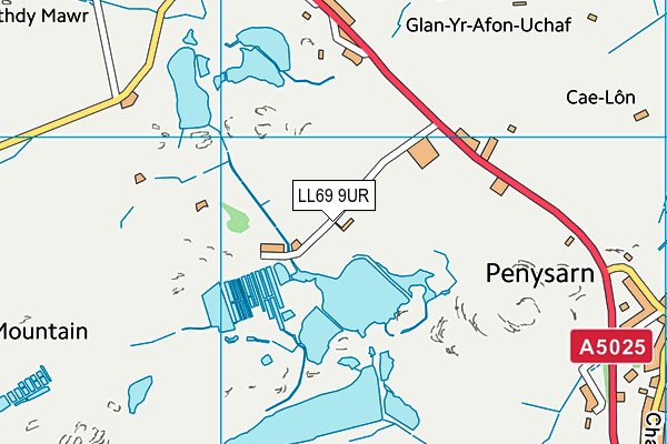 LL69 9UR map - OS VectorMap District (Ordnance Survey)
