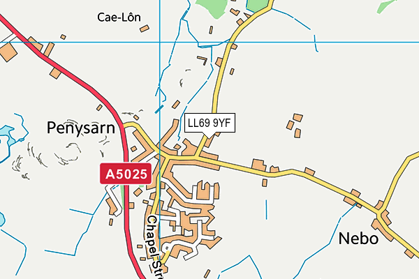 LL69 9YF map - OS VectorMap District (Ordnance Survey)