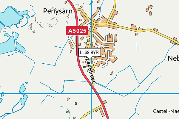 LL69 9YR map - OS VectorMap District (Ordnance Survey)