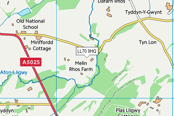LL70 9HQ map - OS VectorMap District (Ordnance Survey)