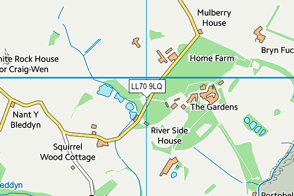 LL70 9LQ map - OS VectorMap District (Ordnance Survey)