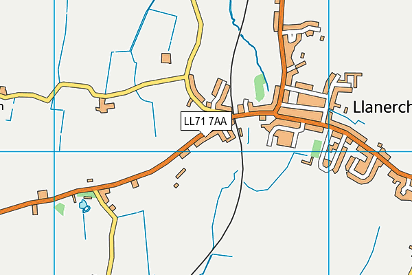 LL71 7AA map - OS VectorMap District (Ordnance Survey)