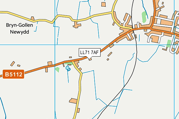 LL71 7AF map - OS VectorMap District (Ordnance Survey)