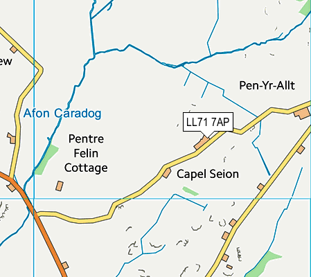 LL71 7AP map - OS VectorMap District (Ordnance Survey)