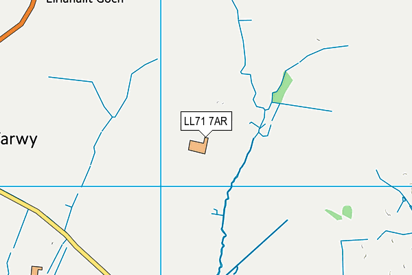 LL71 7AR map - OS VectorMap District (Ordnance Survey)