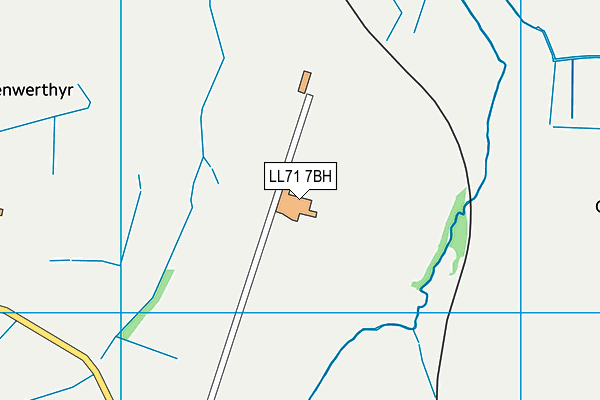 LL71 7BH map - OS VectorMap District (Ordnance Survey)