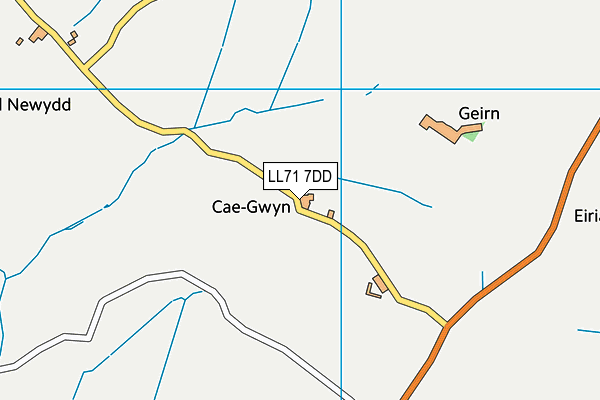 LL71 7DD map - OS VectorMap District (Ordnance Survey)