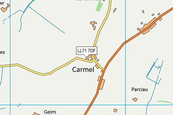 LL71 7DF map - OS VectorMap District (Ordnance Survey)