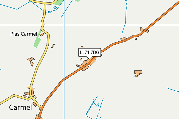 LL71 7DG map - OS VectorMap District (Ordnance Survey)