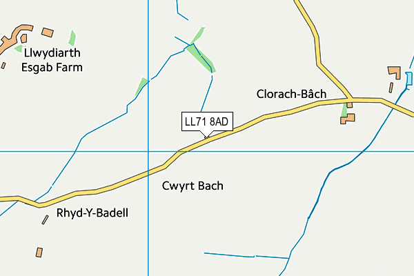 LL71 8AD map - OS VectorMap District (Ordnance Survey)