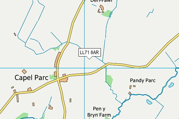 LL71 8AR map - OS VectorMap District (Ordnance Survey)