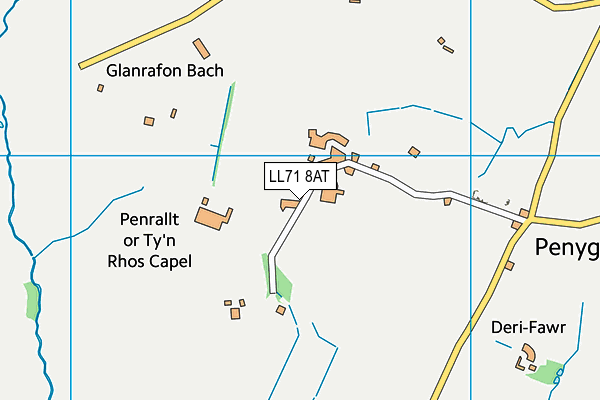 LL71 8AT map - OS VectorMap District (Ordnance Survey)