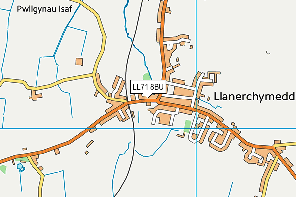 LL71 8BU map - OS VectorMap District (Ordnance Survey)