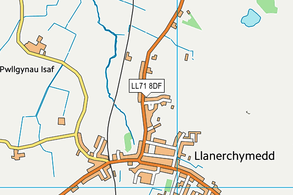 LL71 8DF map - OS VectorMap District (Ordnance Survey)