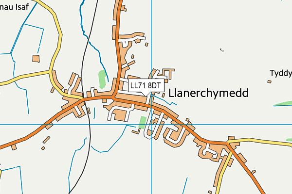 LL71 8DT map - OS VectorMap District (Ordnance Survey)