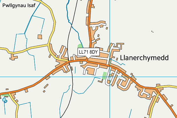 LL71 8DY map - OS VectorMap District (Ordnance Survey)